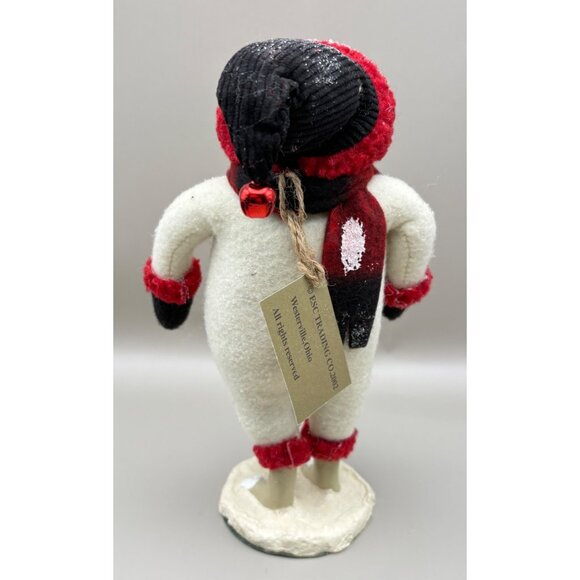 Vintage Cody Foster Primitive Snowman ESC Trading Rustic Folk Art 2002 9 Inch - Picture 2 of 8